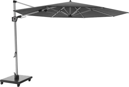 HYPERION 340 PRESTIGE – luksusowy huśtawkowy parasol ogrodowy z bocznym drążkiem : Kolor parasola - Ciemnoszary