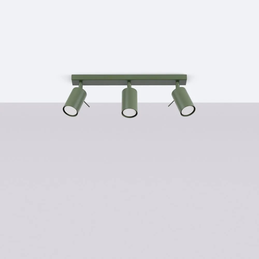 Zielona lampa punktowa 6x45 cm Etna – Sollux