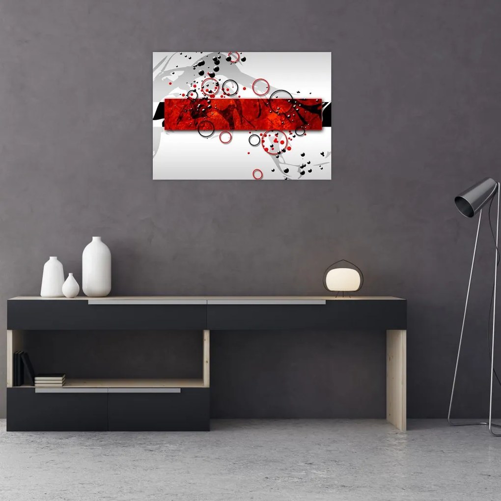Obraz na szkle abstrakcji (70x50 cm)