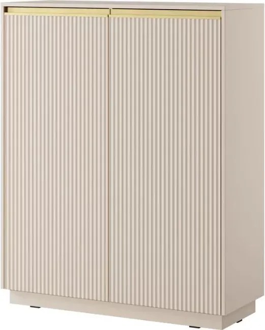Komoda Miraza 2-drzwiowa MDF frezowany front nowoczesna salon