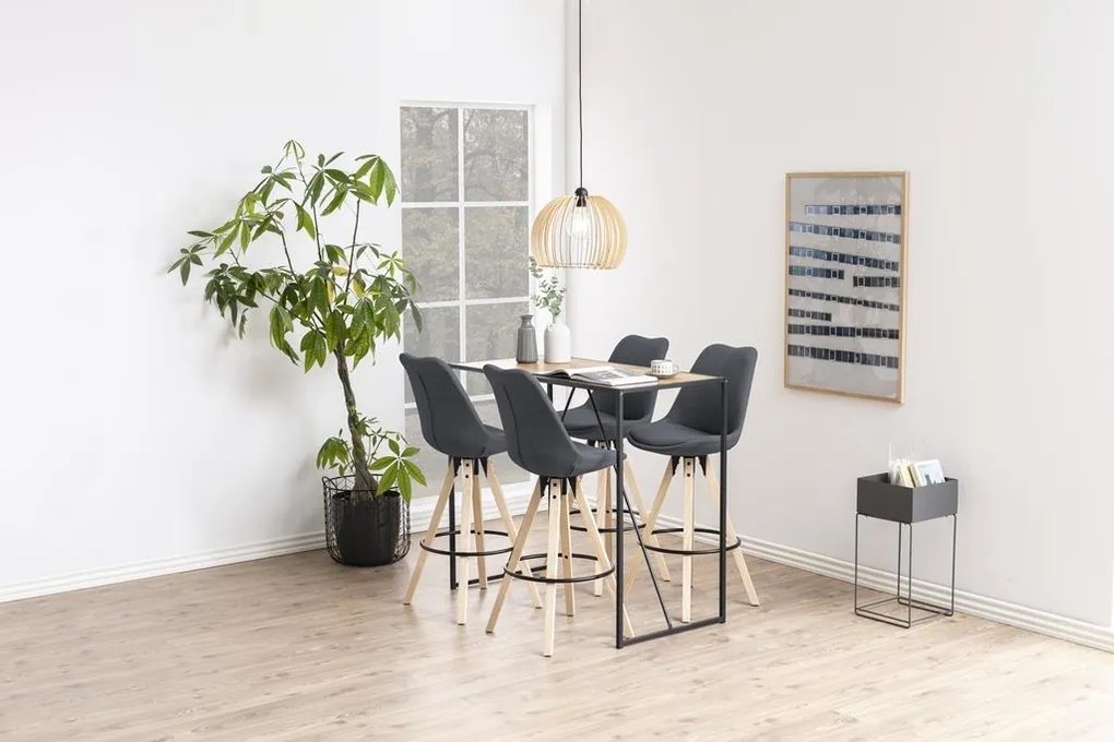 Loftowy stół barowy w kolorze drewna Seaford dąb