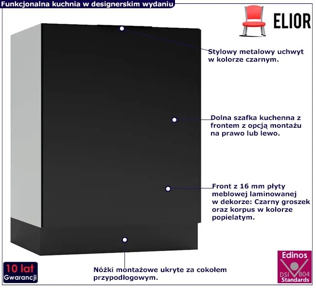 Dolna szafka kuchenna 60 cm Netfox 5X