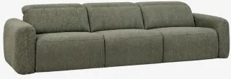 Sofa Trzyosobowa Rozkładana I Elektryczna Tapicerowana Peggy Bukla Szałwiowa Zieleń - Sklum