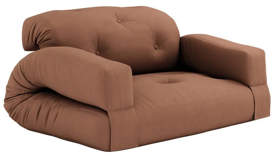 Pomarańczowa rozkładana sofa 140 cm Hippo – Karup Design