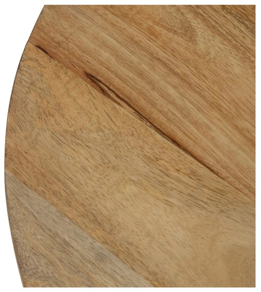 Okrągły stolik z litego drewna mango w naturalnym kolorze ø 60 cm Mao – Ixia