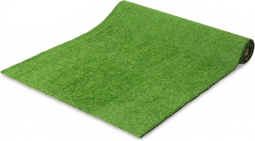 Outsunny Sztuczny trawnik 100x400cm z systemem odprowadzania wody, dywan z trawy o wysokości 10mm, zielony | Aosom PL