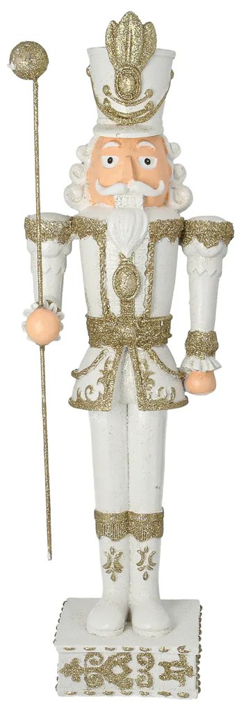 Figurka Dziadek do orzechów 55 cm white