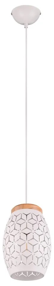Biała lampa wisząca ø 15 cm Bidar – Trio