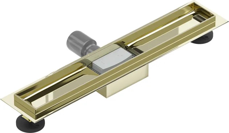 Mexen Flat korpus do odpływu liniowego 60 cm, złoty - 1515060