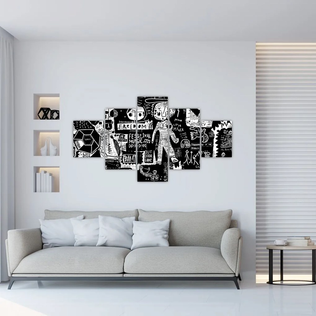 Obraz - Graffiti (125x70 cm)