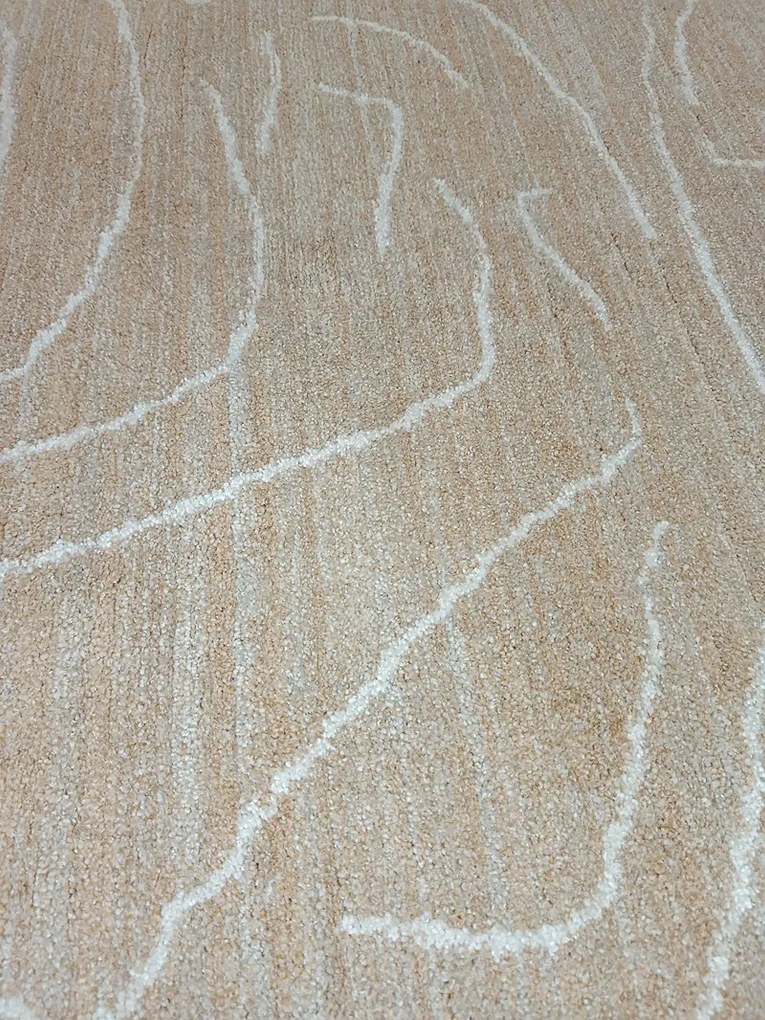Dywan nowoczesny Fancy Soft Touch poliestrowy beżowy 120 cm x 170 cm