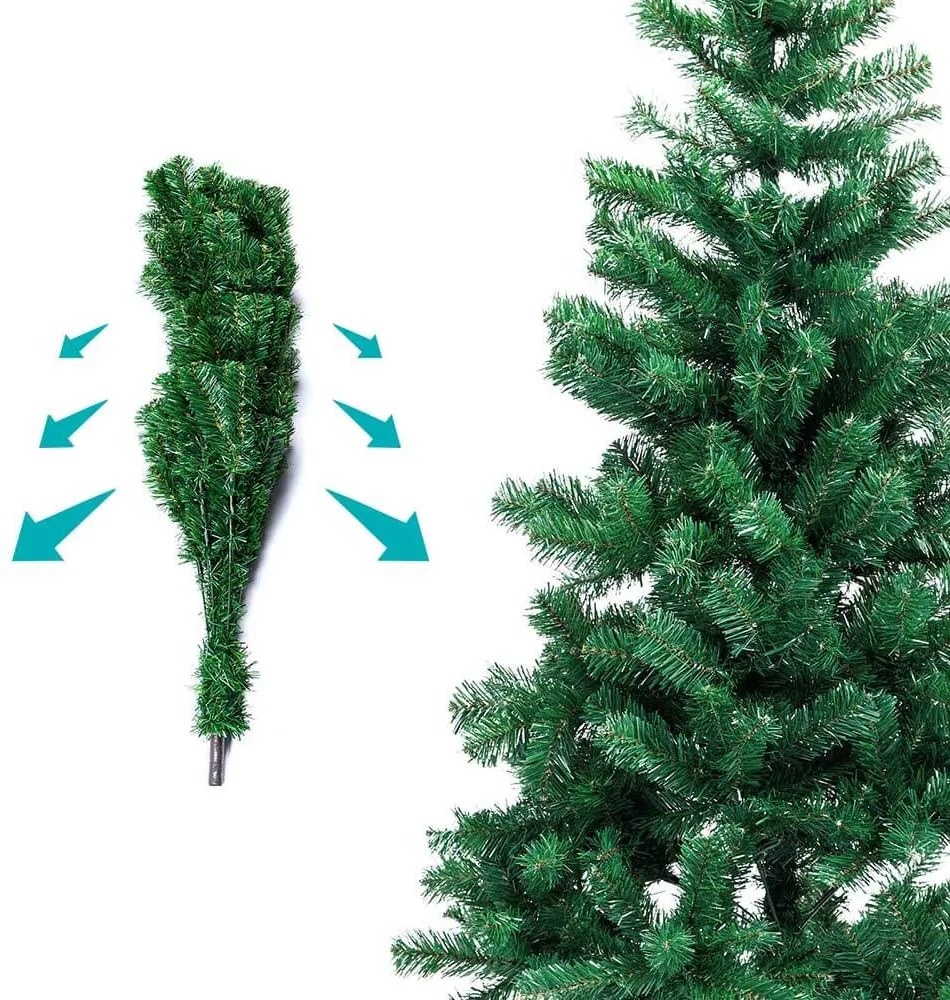 Sztuczna choinka Nordmann z metalowym stojakiem, w 4 wielkościach-180 cm