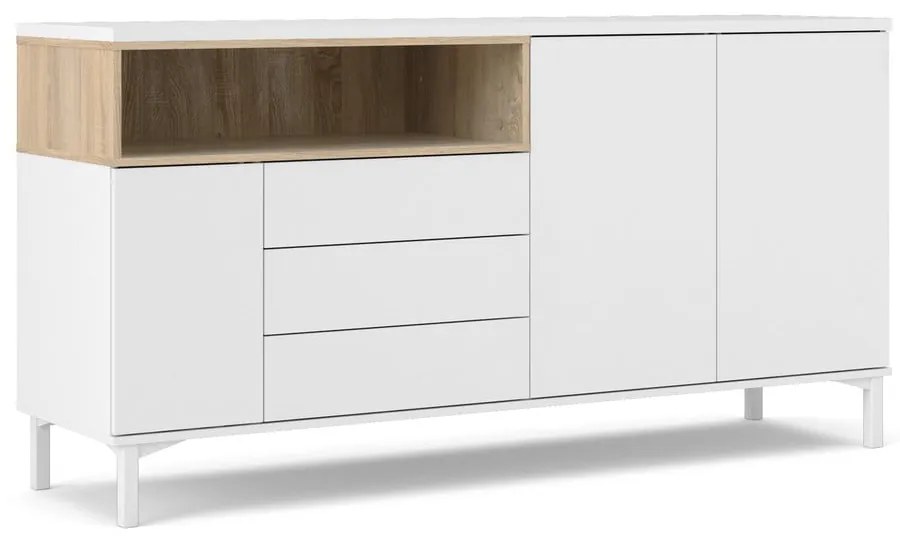 Biała komoda 176x90x49 cm Roomers – Tvilum