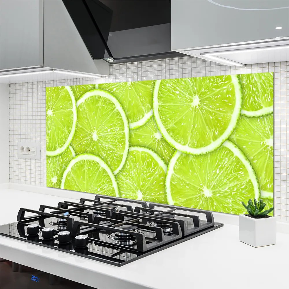 Panel Szklany Orzeźwiające Plasterki Limonki