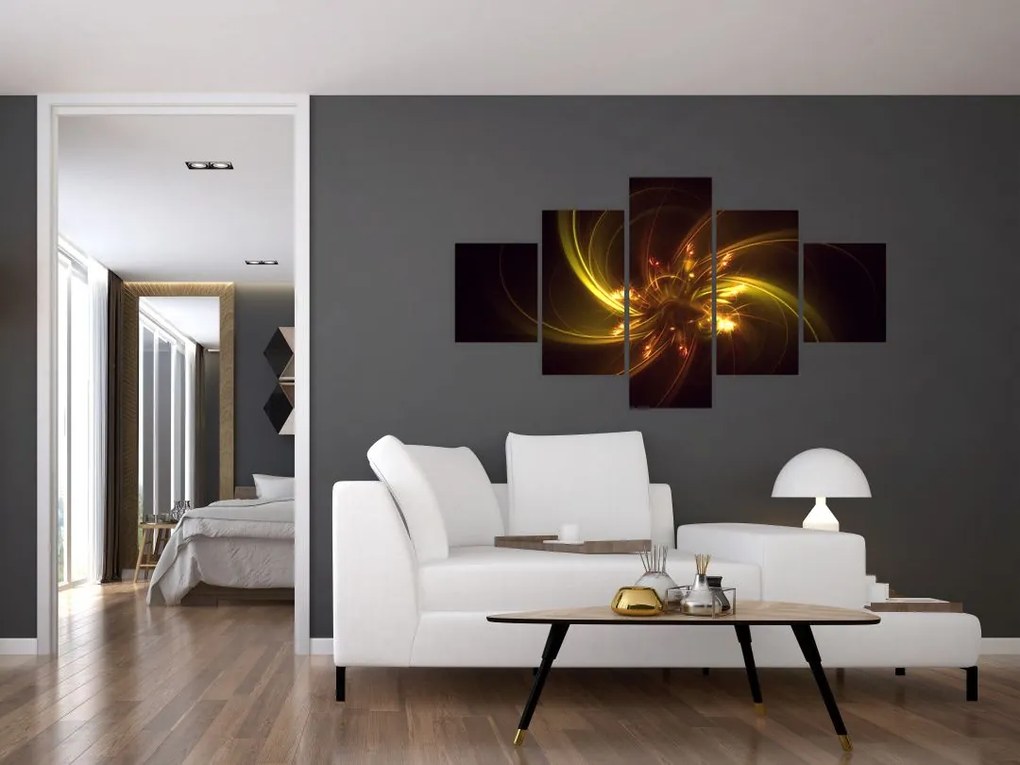 Obraz - abstrakcja śmigieł (125x70 cm)
