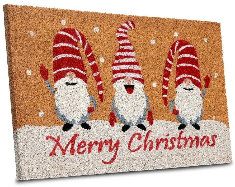 Wycieraczka z włókna kokosowego ze świątecznym motywem 40x70 cm Christmas Gnomes – Hanse Home