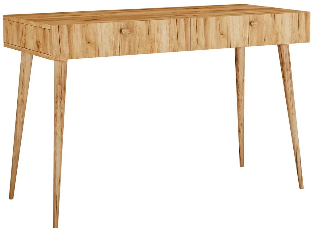 Skandynawskie biurko z szufladami dąb craft - Esto 6X