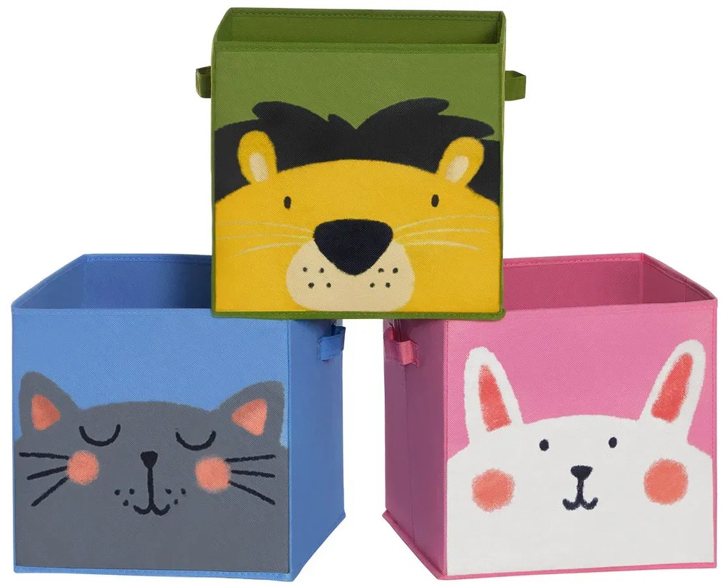 Zestaw 3 dziecięcych organizerów ze zwierzętami G9-B04