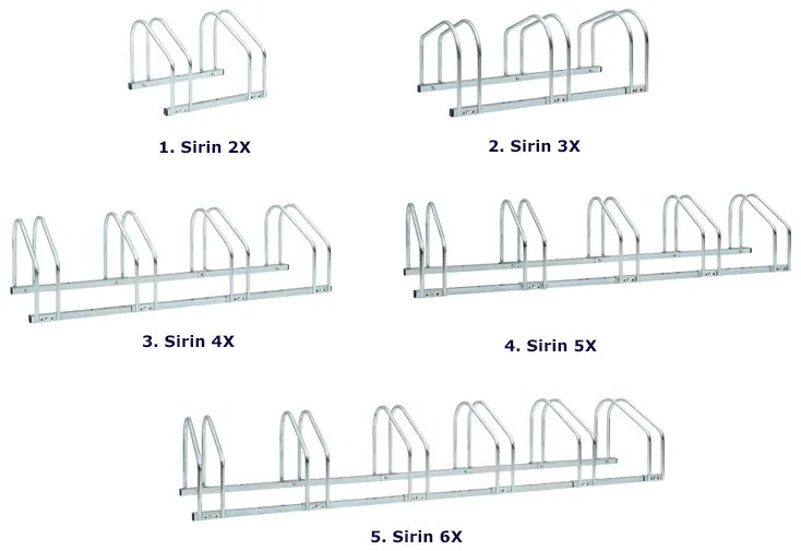 Stojak ze stali na 6 rowerów - Sirin 6X