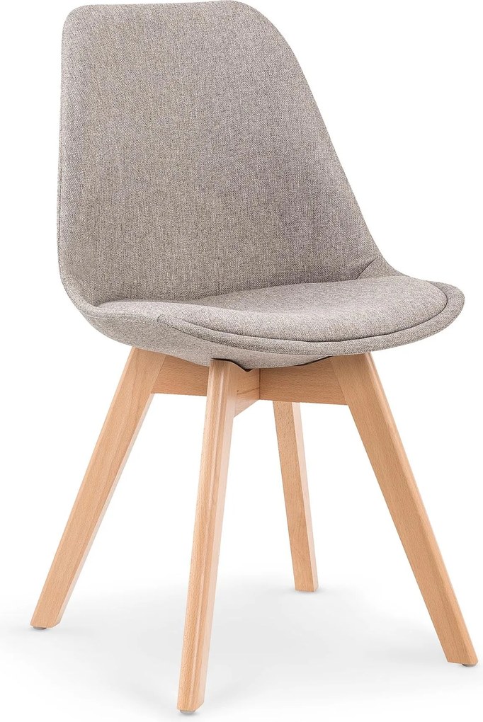 Tapicerowane krzesło na drewnianych nogach K303 Halmar