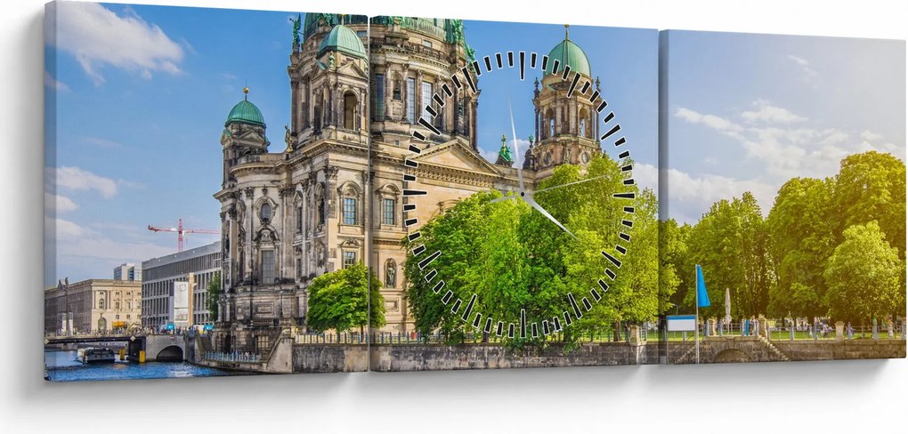 Obraz - Katedra w Berlinie (z zegarem) (90x30 cm)