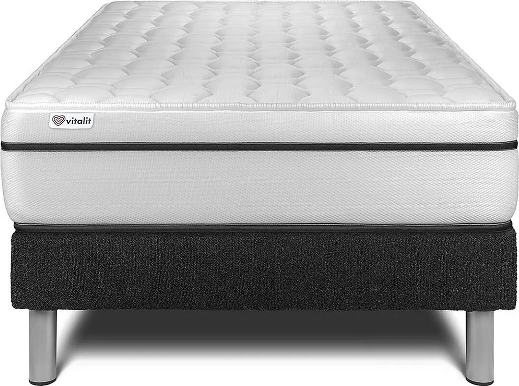 lózka z materacem VITAL SPA120 x 190 cm Rama lózka Czarny