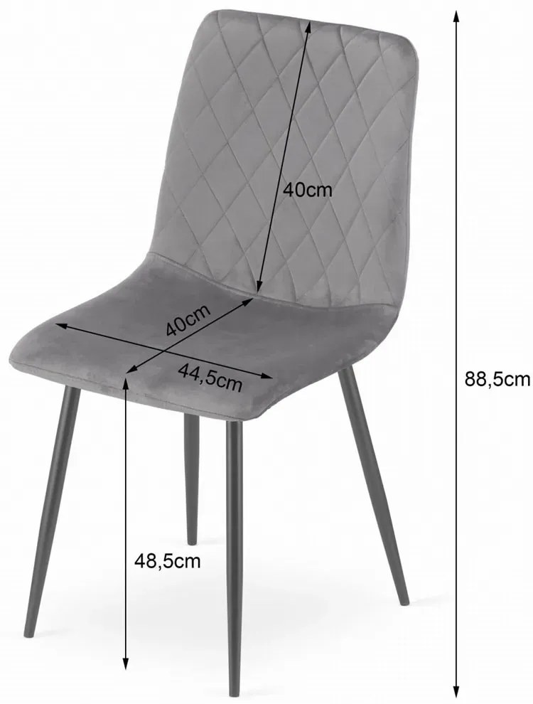 Różowe tapicerowane krzesło welurowe H3-D61
