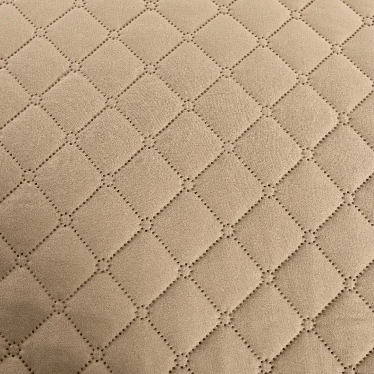 Narzuta na łóżko MICROVELLE, beżowo-brązowy Rozmiar: 220 x 240 cm