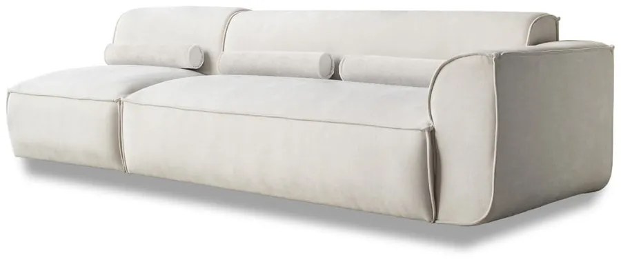 Biały szezlong modułowy (prawostronny) Flex Felix – Miuform