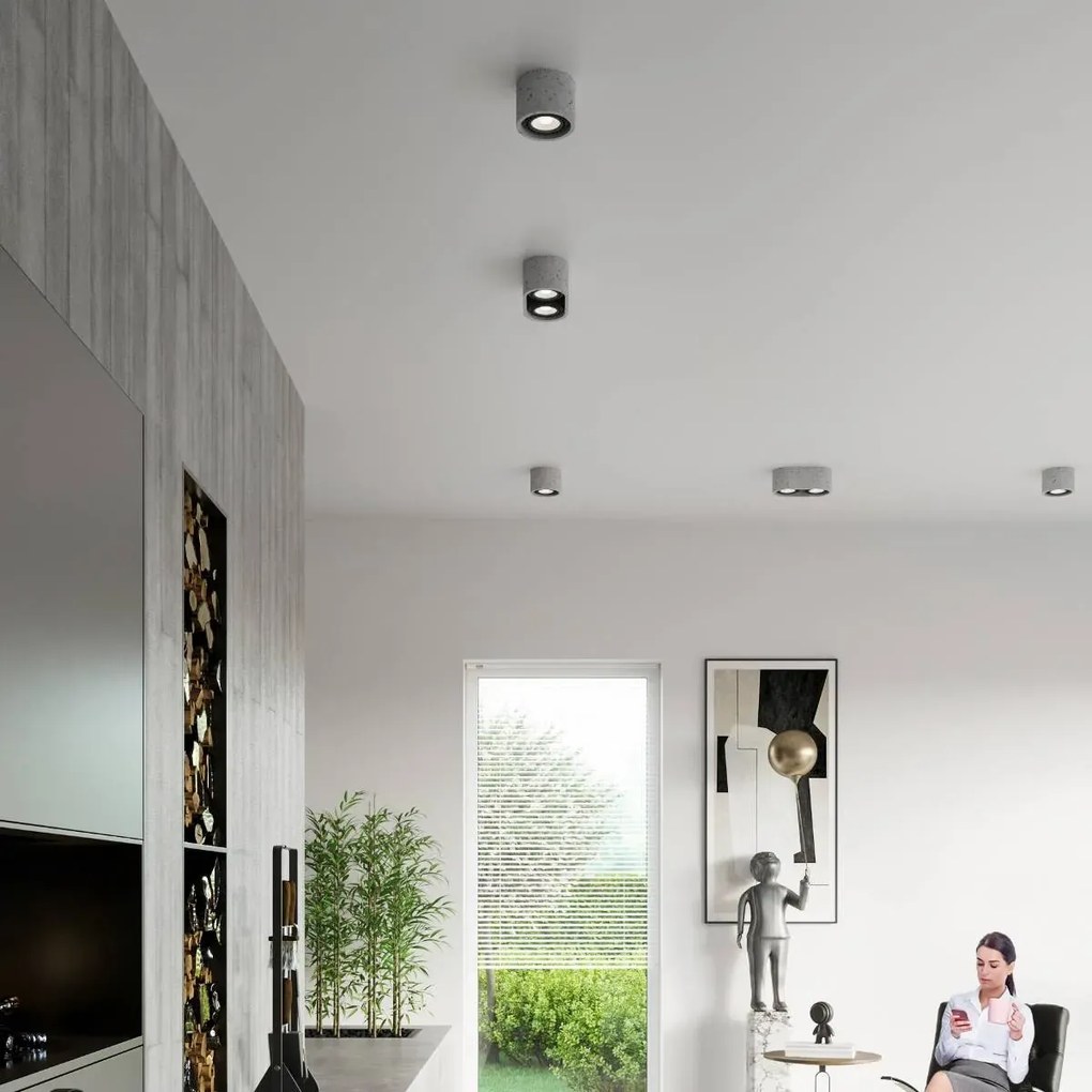Plafon BASIC 2 betonowy SOLLUX LIGHTING