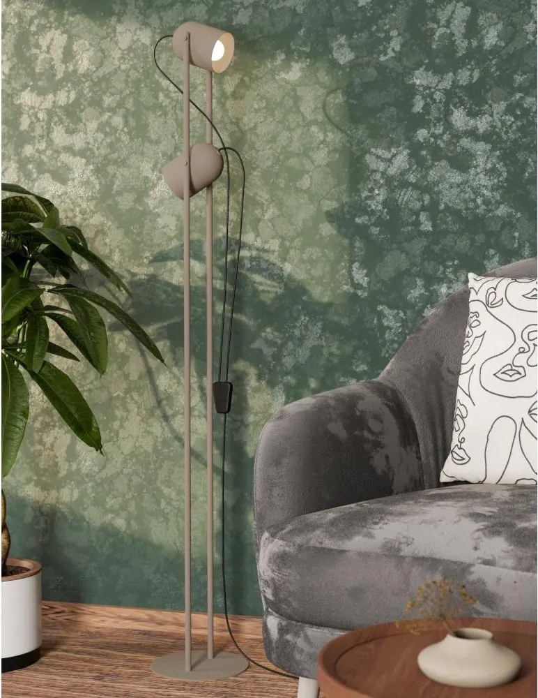 Eglo 44166 - Lampa stojąca TILSTON 2xE14/8W/230V beżowa