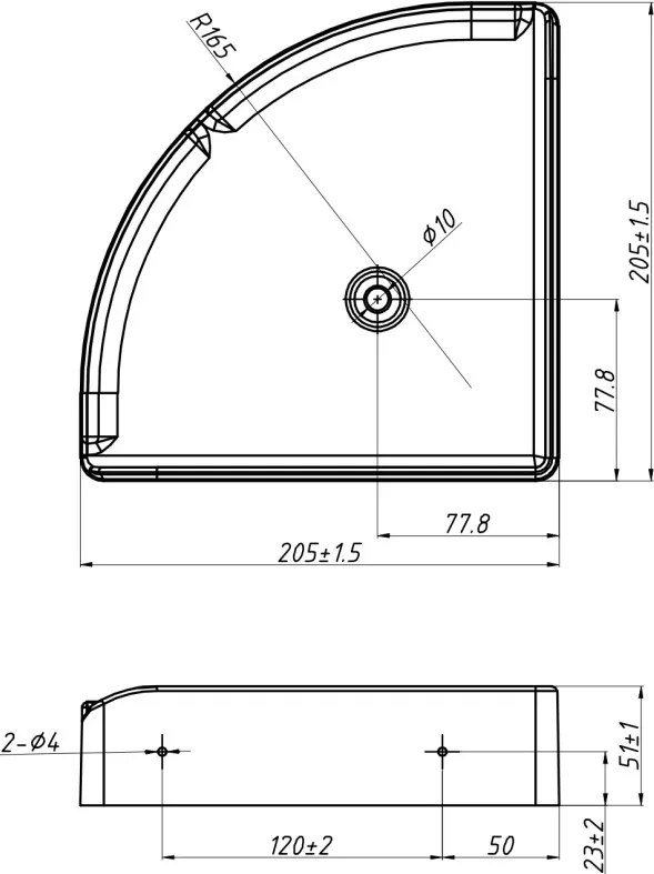 Mexen X-Wall-S półka ścienna narożna SMC 20,5 x 20,5 cm, biała - 1901202005