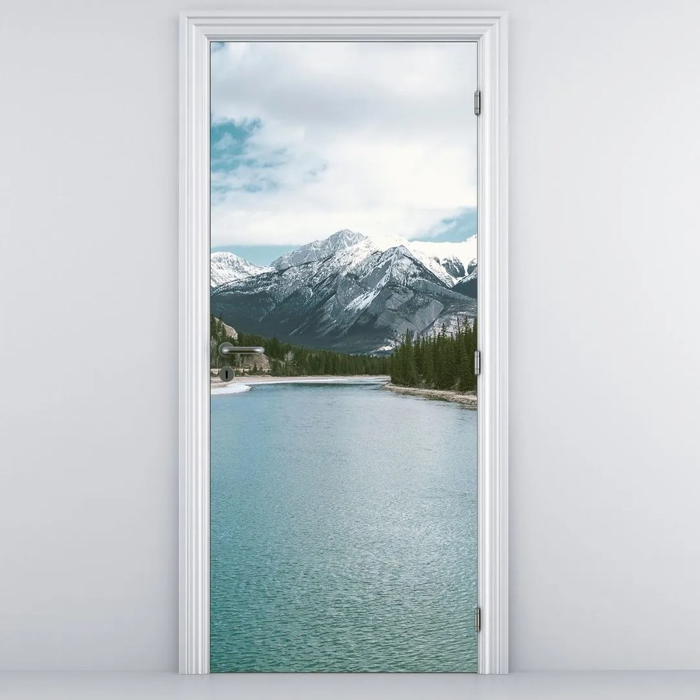 Fototapeta na drzwi - Górski krajobraz (95x205cm)