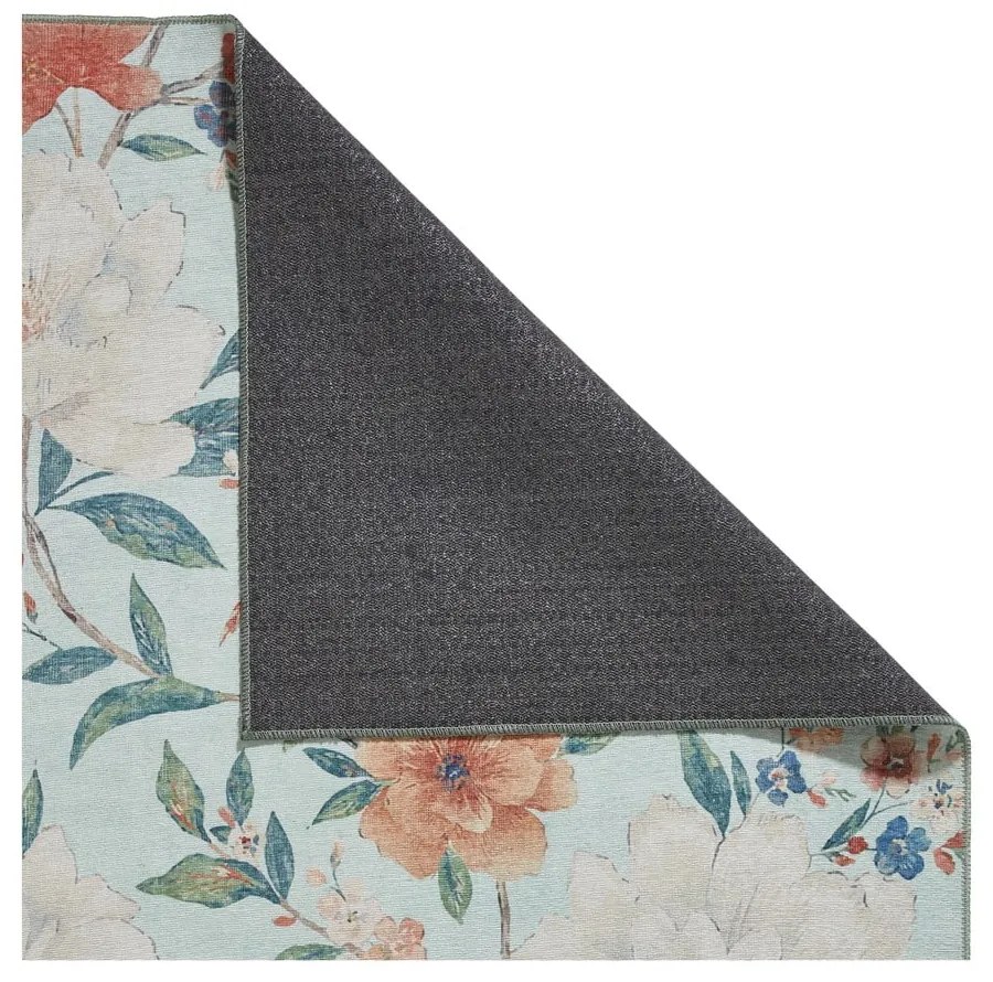 Niebieski dywan odpowiedni do prania 122x170 cm Pipa Floral – Catherine Lansfield