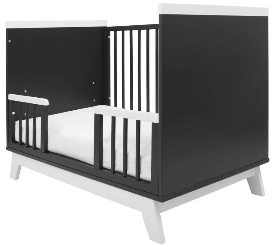 Nowe łóżeczko dziecięce Marcus, czarno-białe
