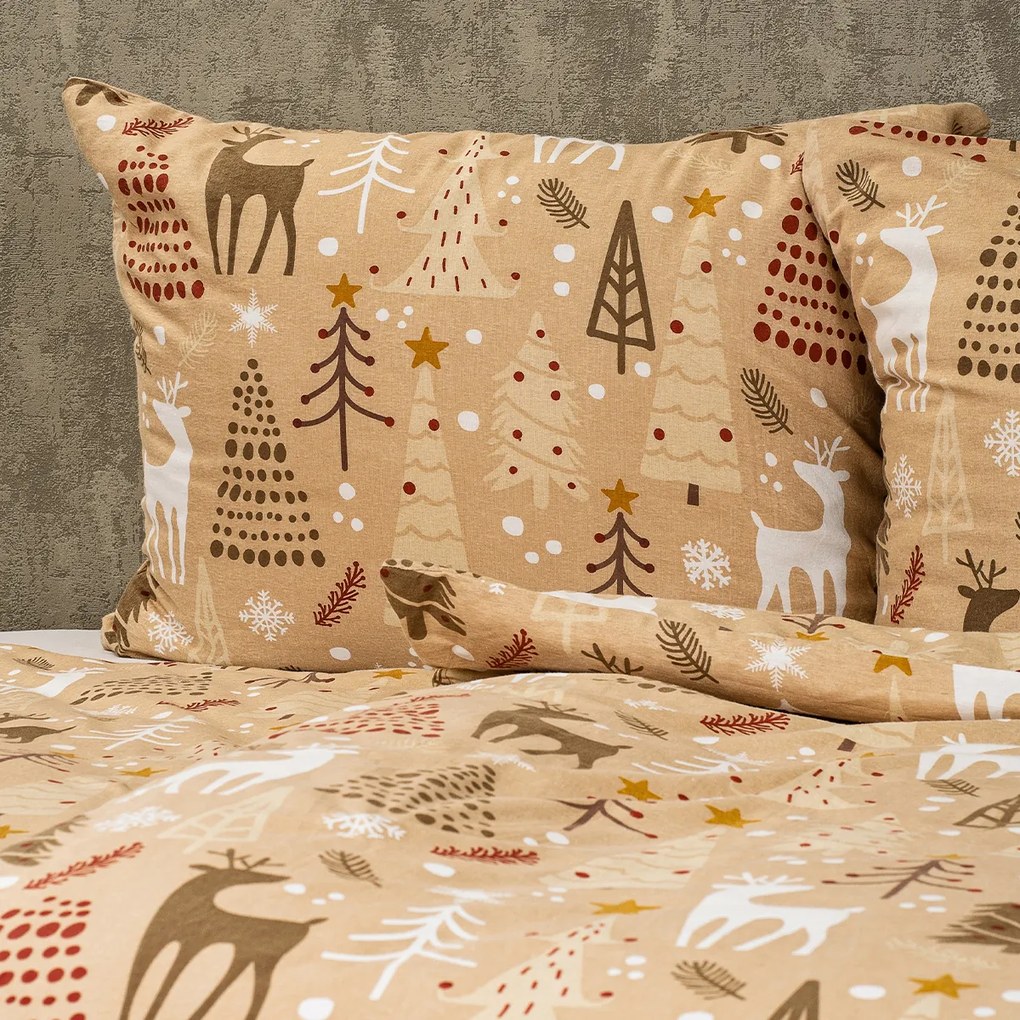 4Home Pościel flanelowa Festive, 140 x 200 cm, 70 x 90 cm, 140 x 200 cm, 70 x 90 cm