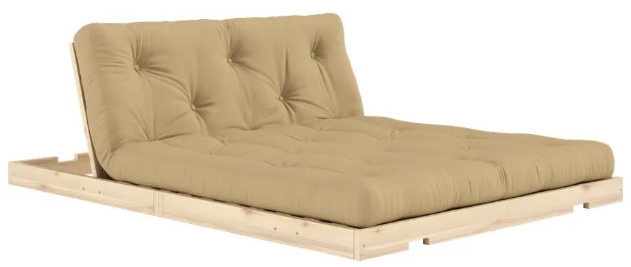 Jasnobrązowa rozkładana sofa 145 cm Flip – Karup Design