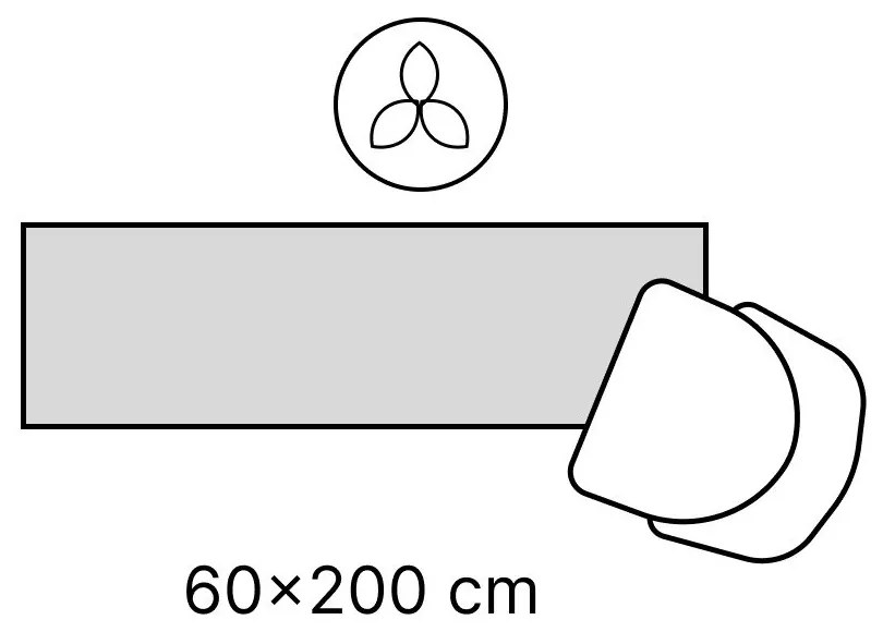 Wełniany chodnik dwustronny tkany ręcznie 60x190 cm Kamal Zara – Nouristan