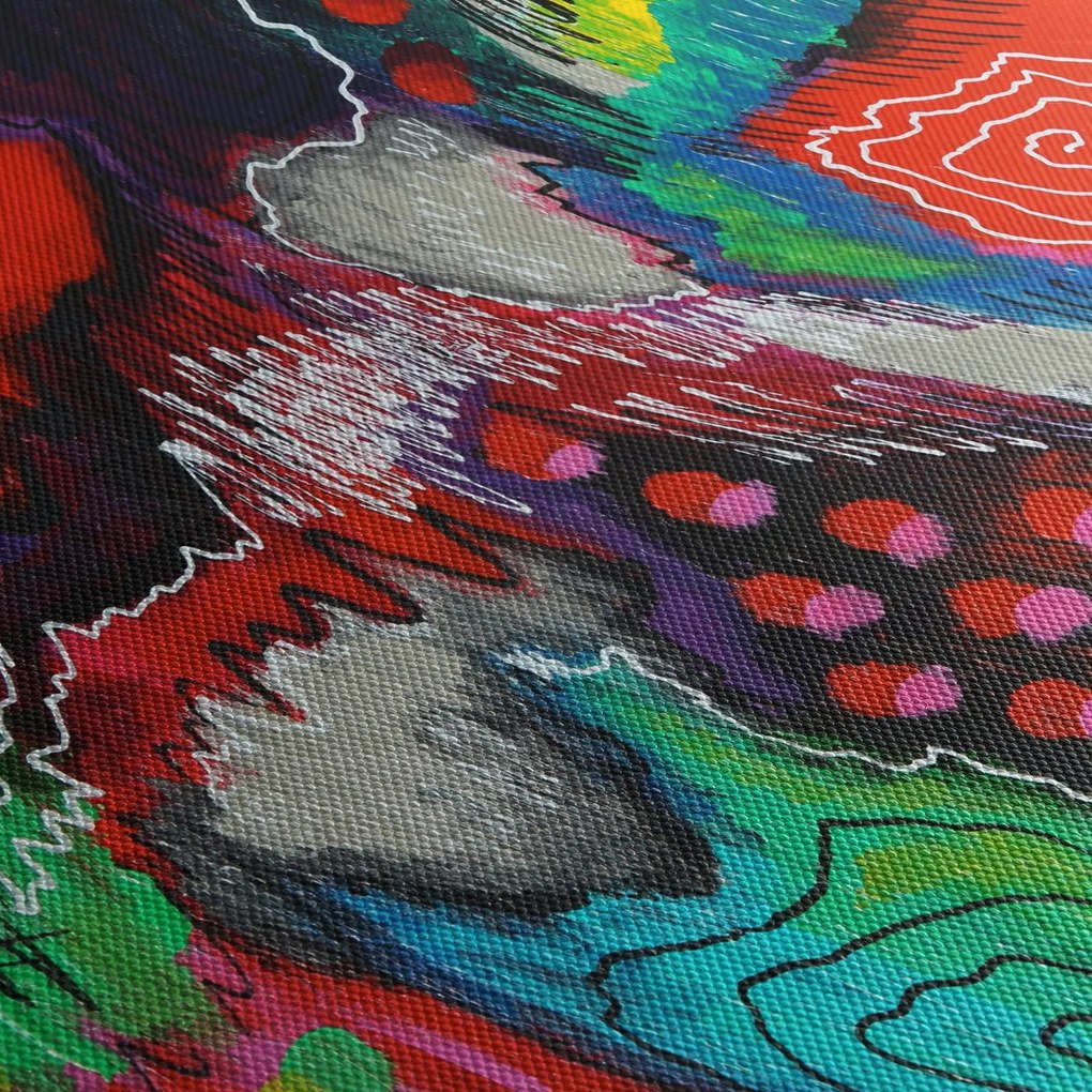 Abstrakcyjny obraz - kolory (125x70 cm)
