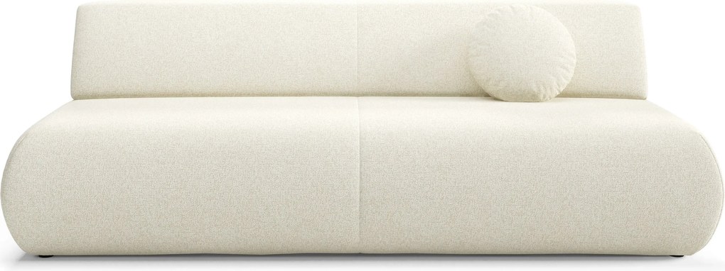 Masseno Sofa DELTA z funkcją spania i pojemnikiem na pościel, Rozkładana sofa - Ecru, PUENTE 03