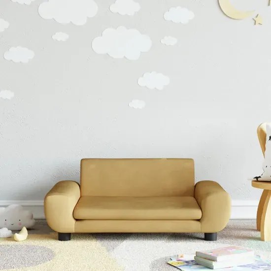 Minimalistyczna brązowa kanapa dla chłopca D2-Z90