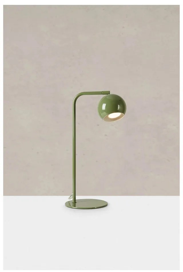 Zielona lampa stołowa z metalowym kloszem (wysokość 39,5 cm) Pop – Markslöjd
