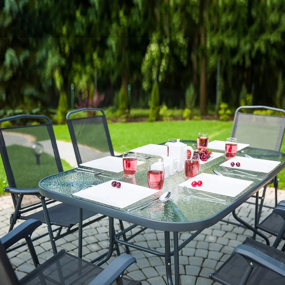 Komplet mebli ogrodowych Bordeaux, antracyt PATIO