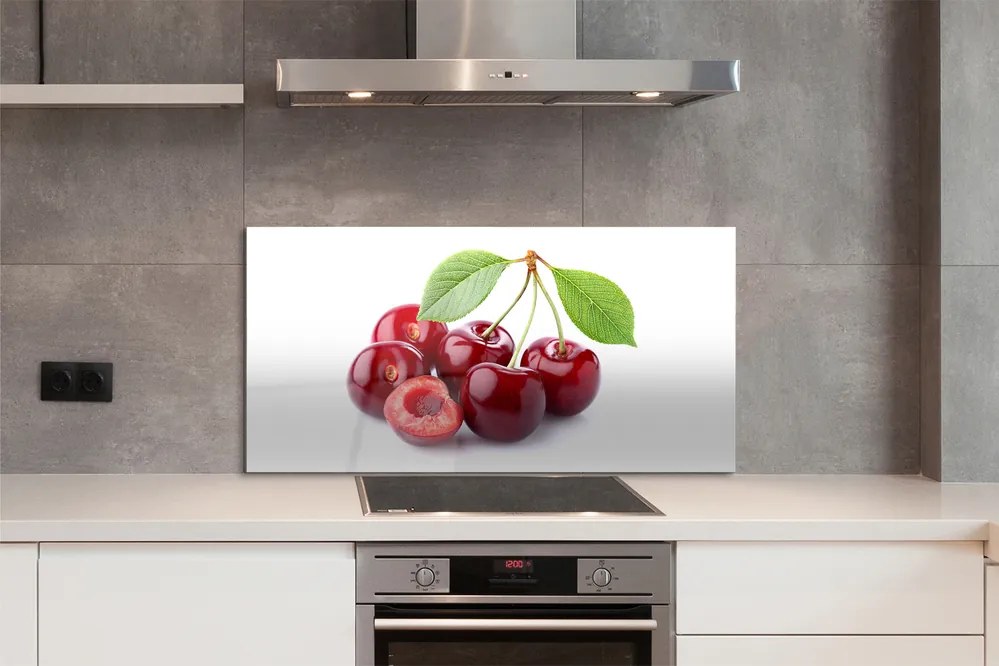 Panel szklany do Kuchni Słodkie Czereśnie