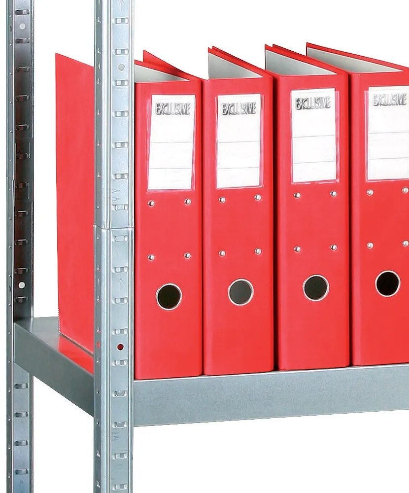 Regał metalowy, 130 kg, 1800x900x400 mm, 5 półek, biały