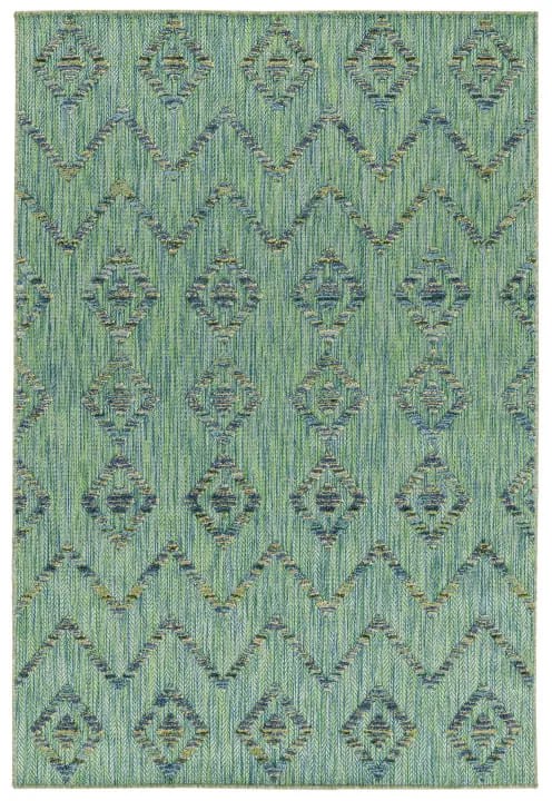 Dywan sznurkowy Bahama 3D Boho zielony 140 cm x 200 cm