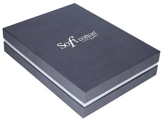 Męski szlafrok LORD + ręczniki + pudełko XL Ciemnoniebieski