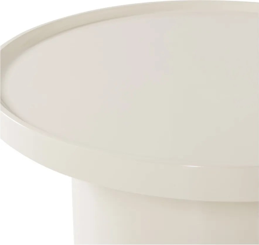 Szarobeżowy okrągły stolik ø 70 cm Veluna – WOOOD