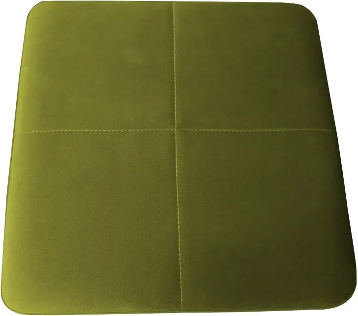 Pufa ZETA tkanina Welur loft ławka podnóżek metal : Kolor Stelaża - Biały, Kolor tkaniny - VELVET - BL75, Typ tkaniny - Velvet