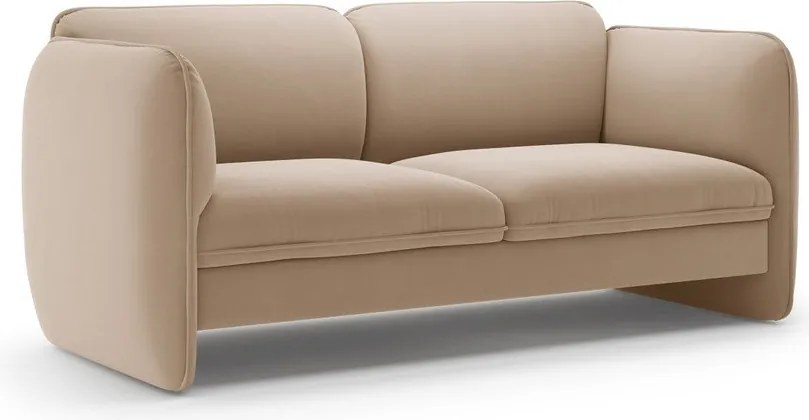 Brązowa aksamitna sofa 168 cm Georgia – Micadoni